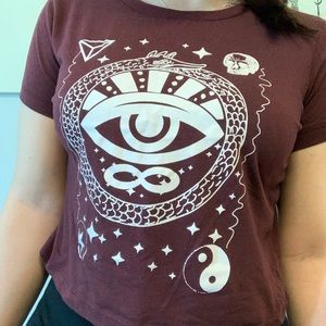 Burgundy Crop Top 🔮